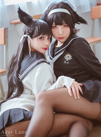 冲田凛花Rinka椎名胡桃Shiina KurumiAzur Lane -爱宕高雄Sailor Suit(3)
